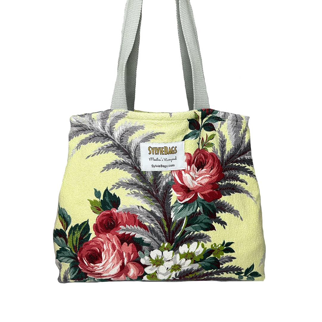 Market Bag – Roses and ferns