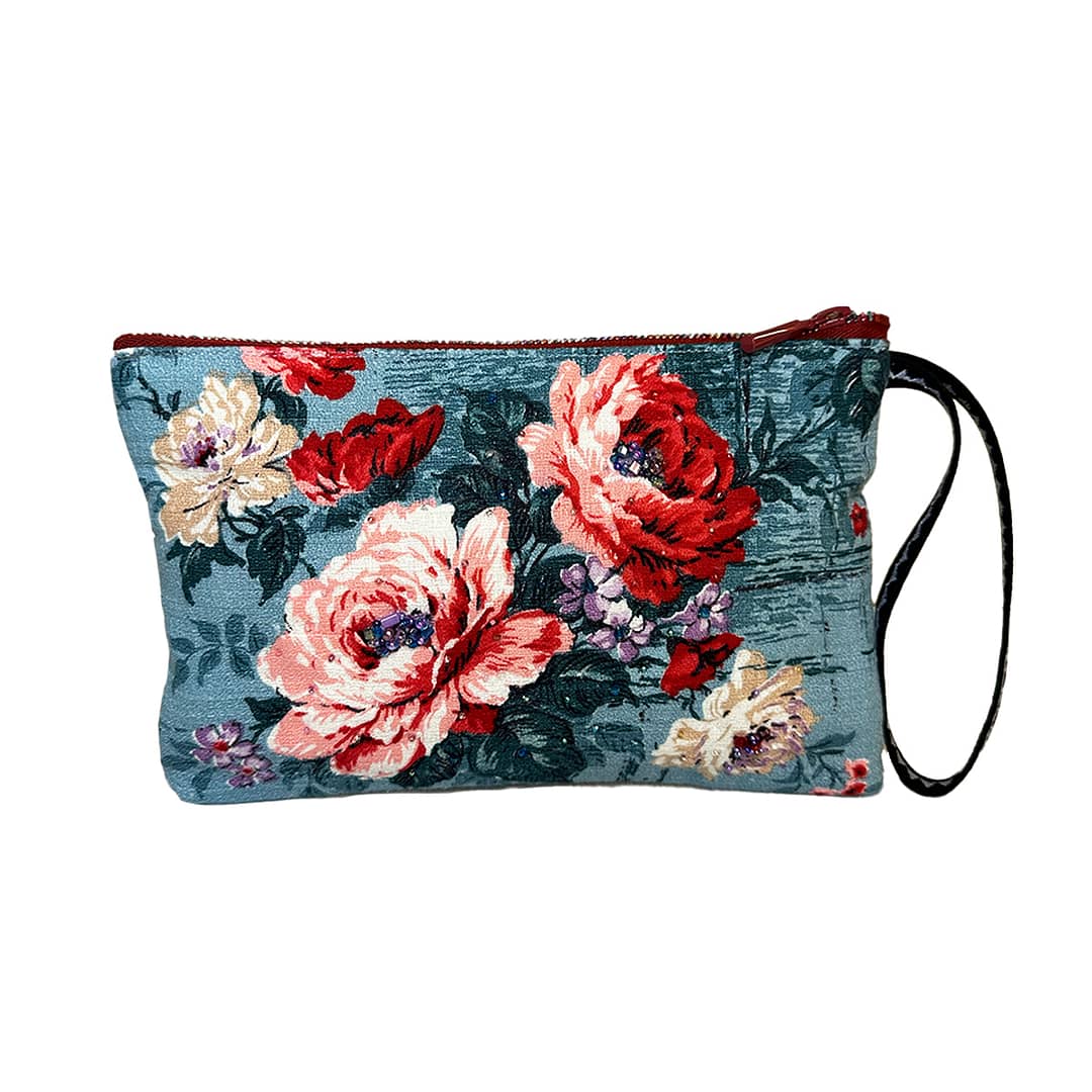 Hand-Beaded Clutch- The Garden