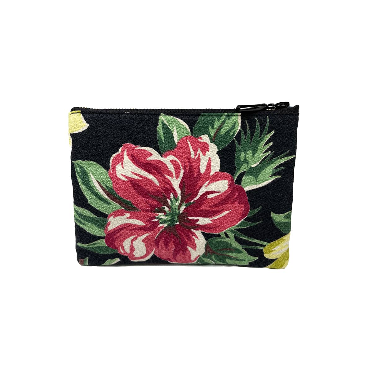 Coin purse – floral on black