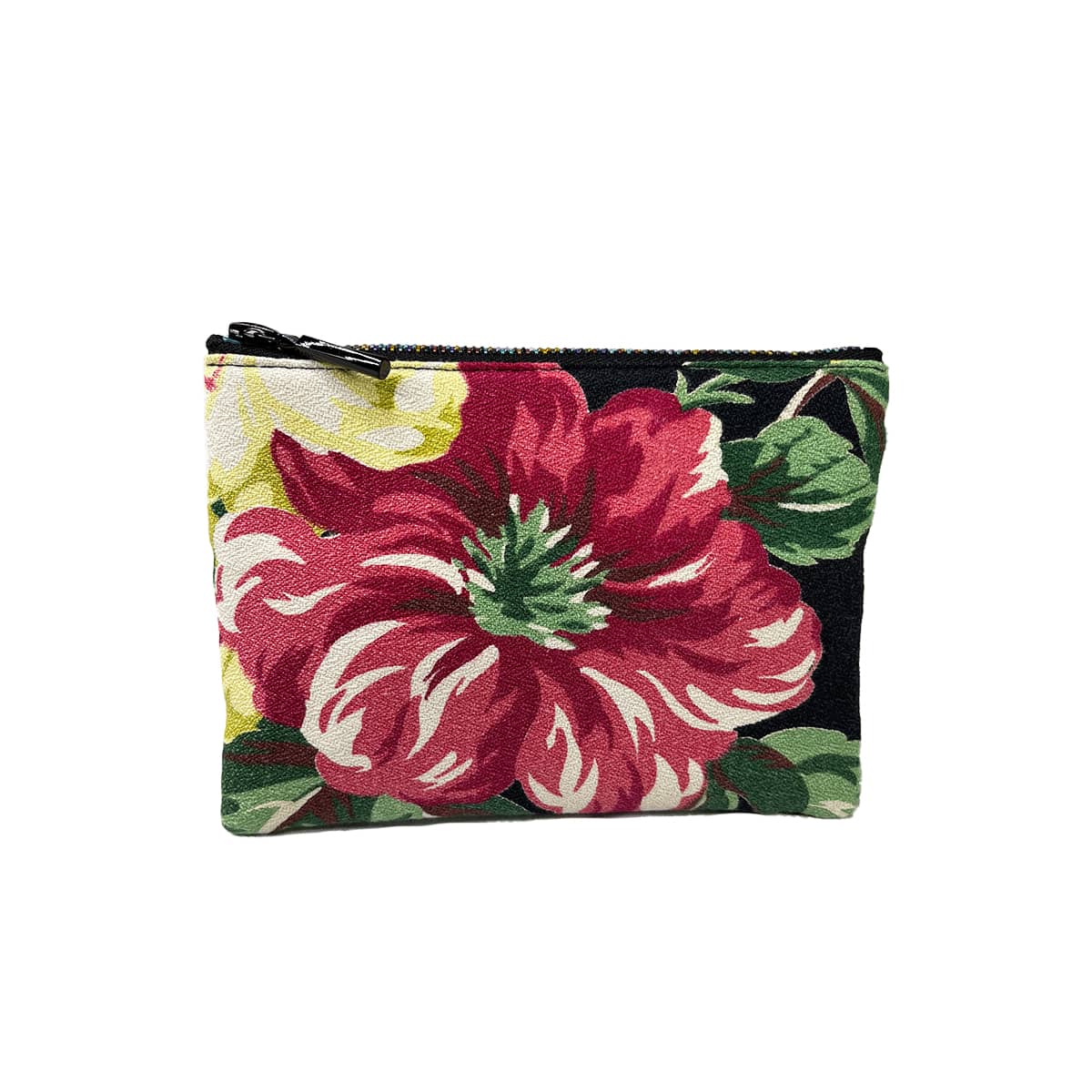 Coin purse – floral on black