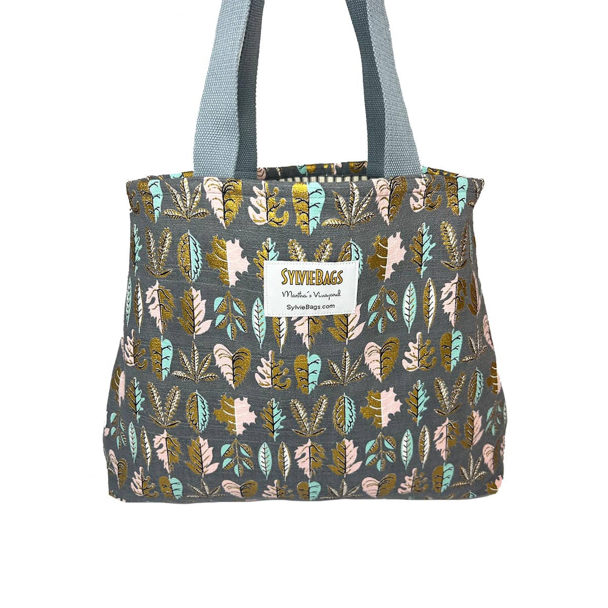 Market Bag – Metallic Leaves