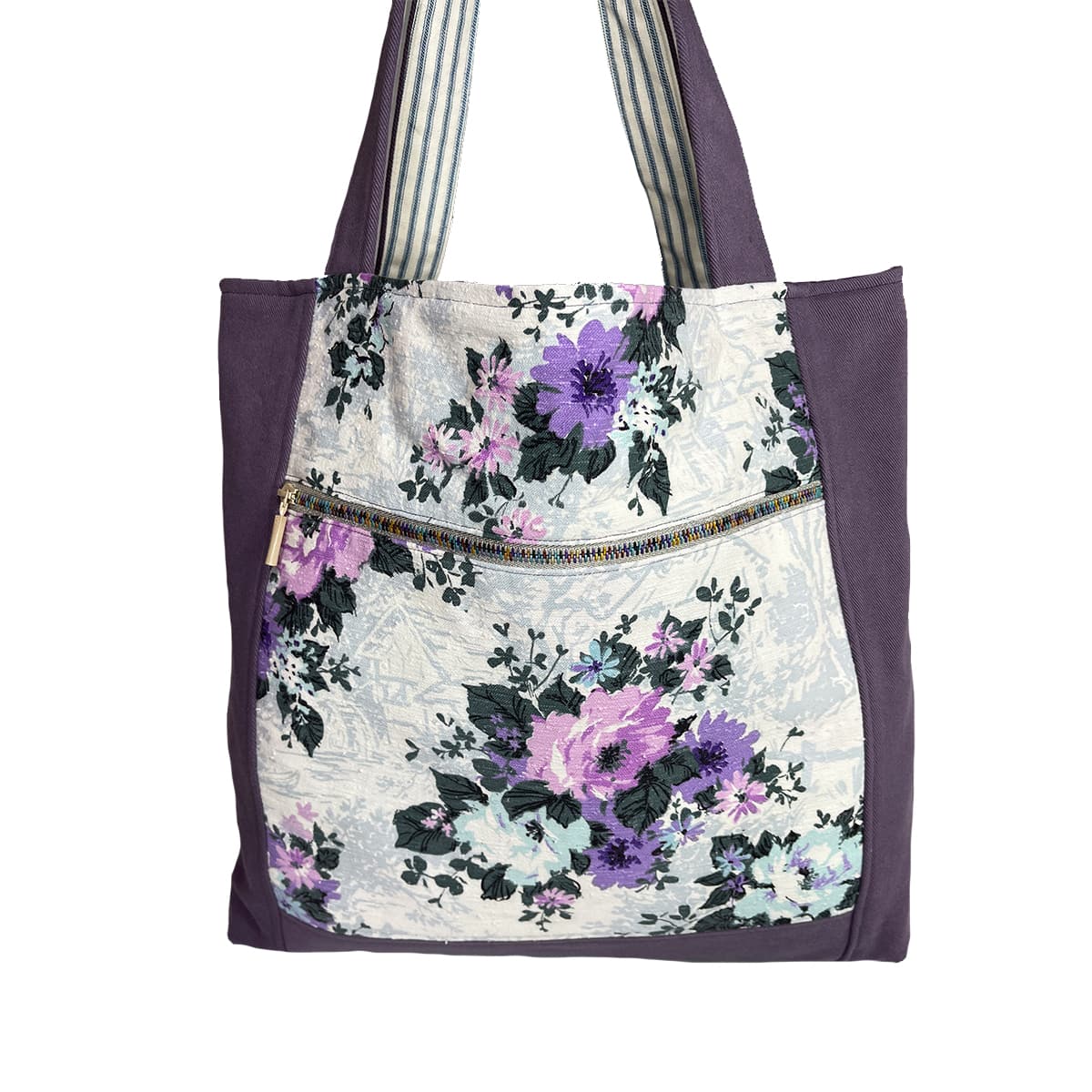 Up Island Bag - Wildflowers In Purple - SylvieBags